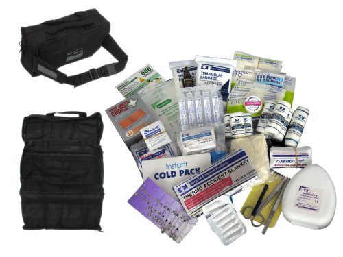 first aid kit black waist bag