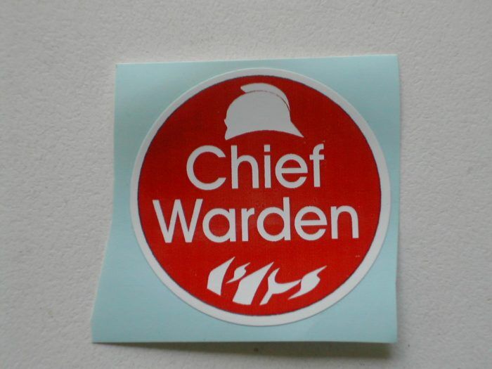 Sticker - Chief Warden (50mm)