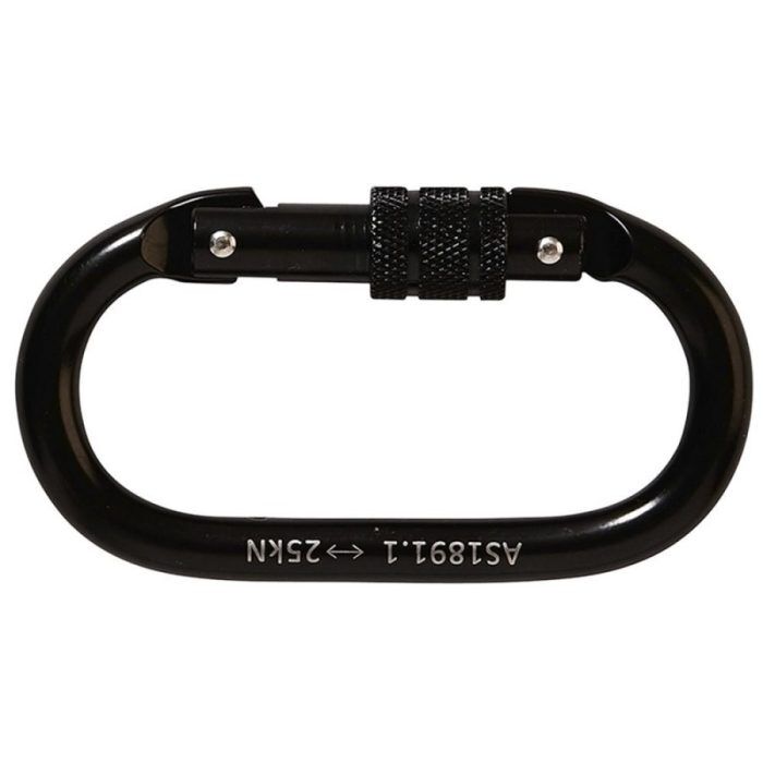 LINQ Karabiner Screw Gate 110mm Steel Alloy - 18mm Opening KSGA18