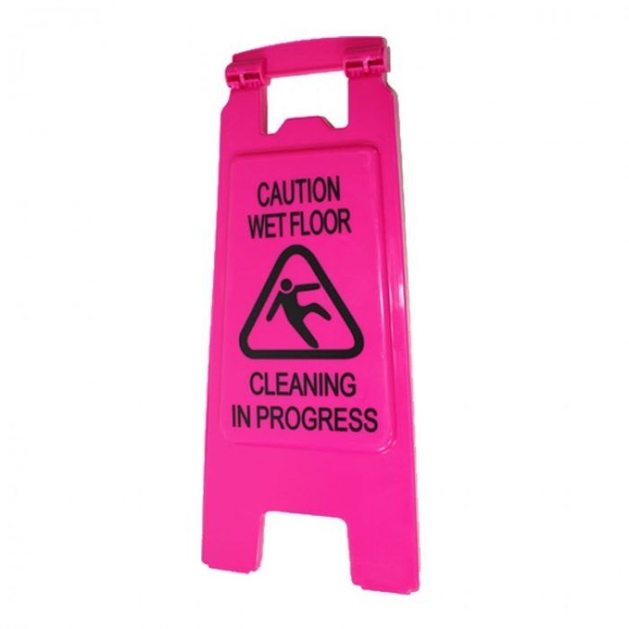 Floor Stand - Cleaning in Progress - Pink