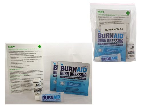 first aid kit burns module