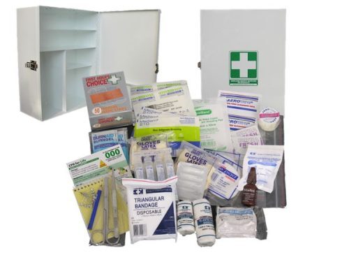 first aid kit medium metal wall mount