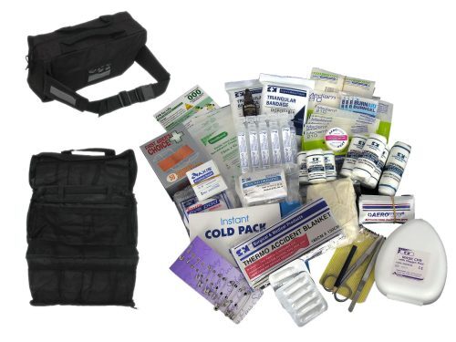 first aid kit black waist bag