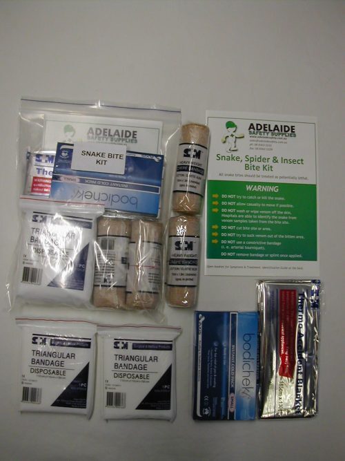 first aid kit snake bite