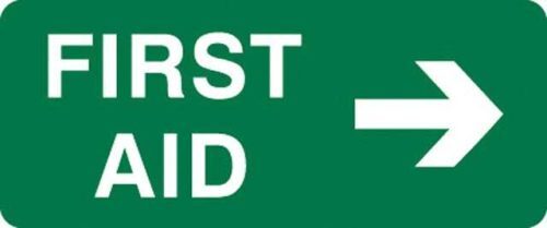sticker - first aid right arrow