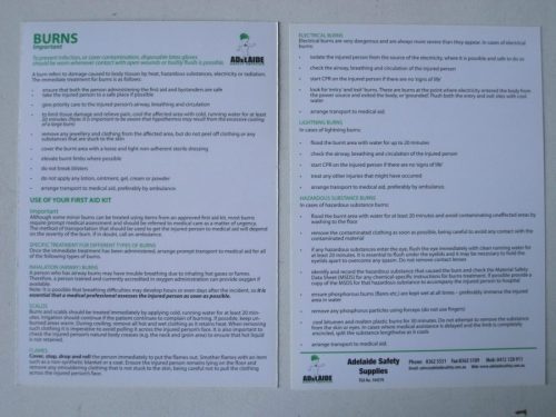 Burn Treatment Instructions