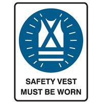 sign metal - safety vest