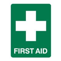 sign metal - first aid