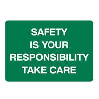 sign - metal - safety responsibility