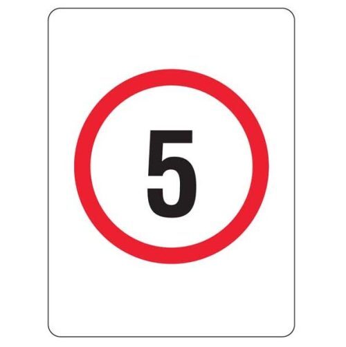 Metal Sign - Speed Limit 5
