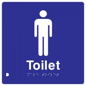 Sign - plastic - toilet