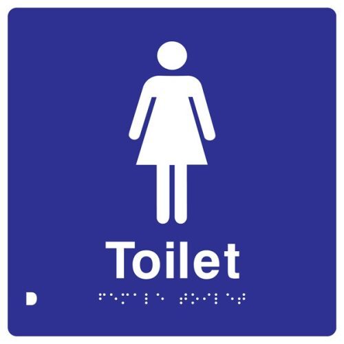 Sign - plastic - toilet