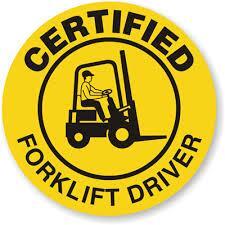 Sticker - fork lift driver